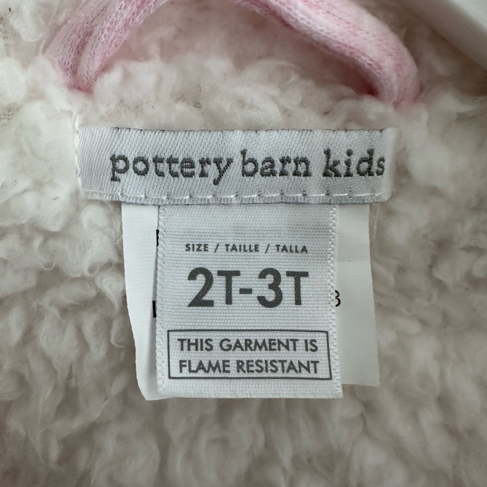 Pottery Barn Kids Pink Sherpa Bathrobe - Picture 2 of 3